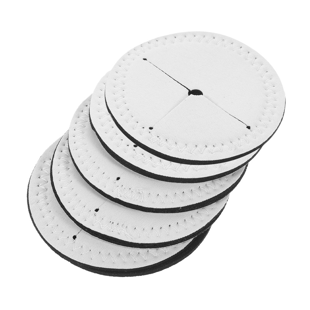 Coaster Sublimation Blank - 5 stuks witte, sublimatieklare ronde wijnglasonderzetters,
