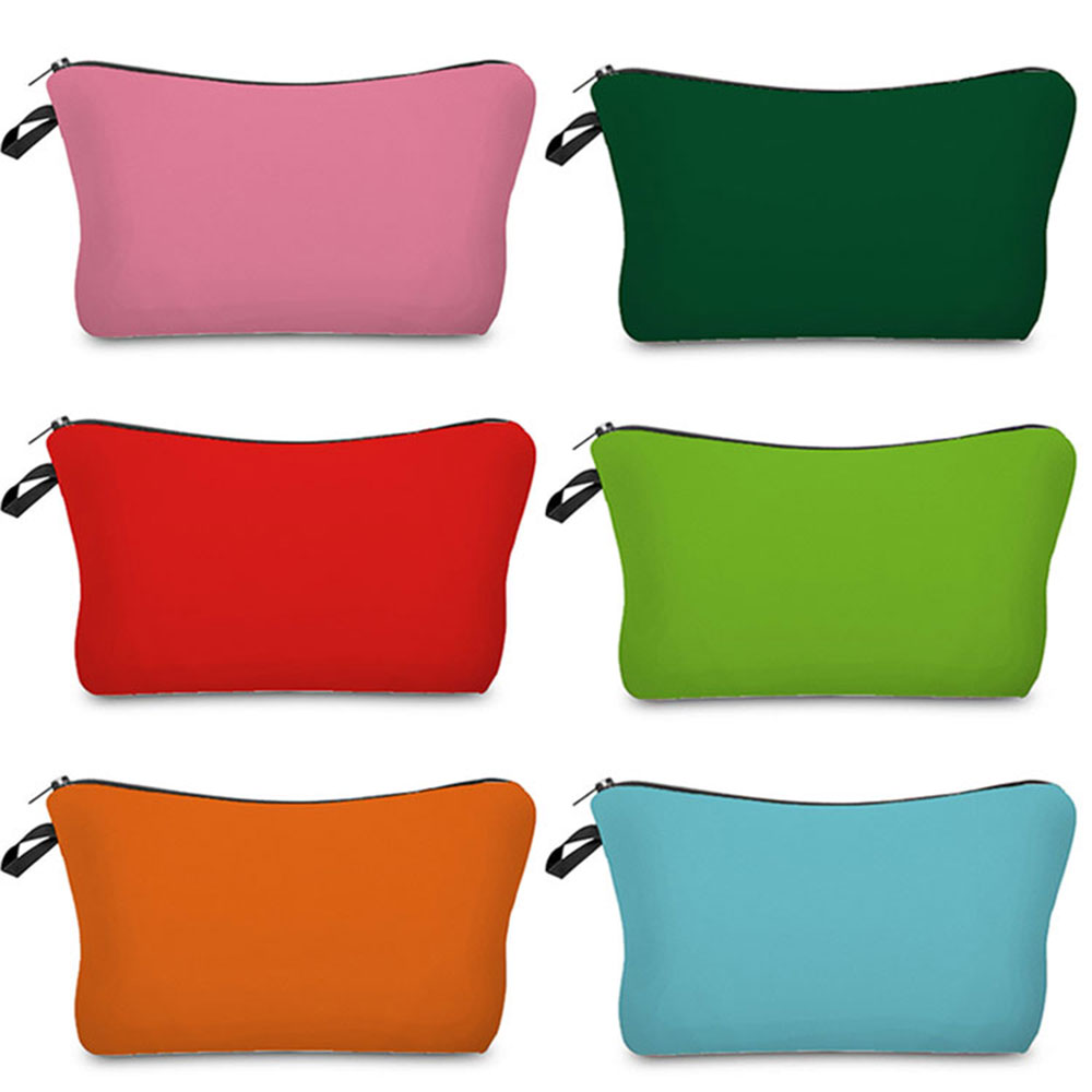 Pillow Cover Sublimation - Warmteoverdracht Cosmetische Zakken Effen Kleur Vrouwen