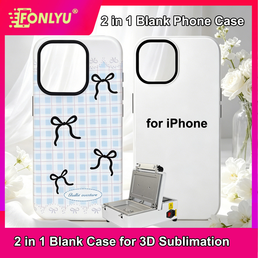 Phone Case Blank Print - FONLYU 2-in-1 sublimatie telefoonhoesjes blanks voor