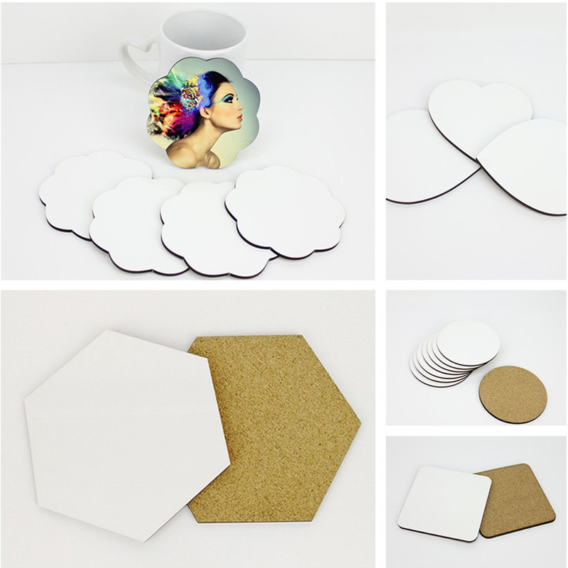 Coaster Sublimation Blank - 100 stks/partij DIY Sublimatie Lege Coaster